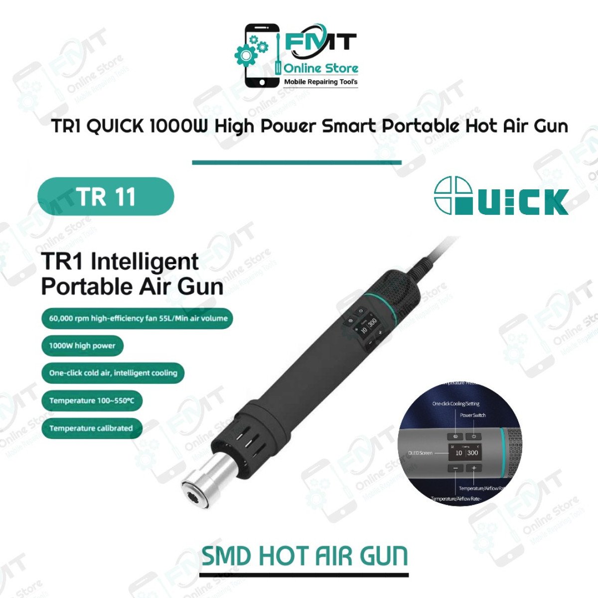 TR1 QUICK Intelligent Portable Hot Air Gun