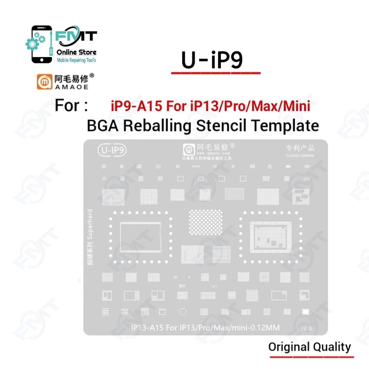 U-iP9 AMAOE iP13 Series Stencil