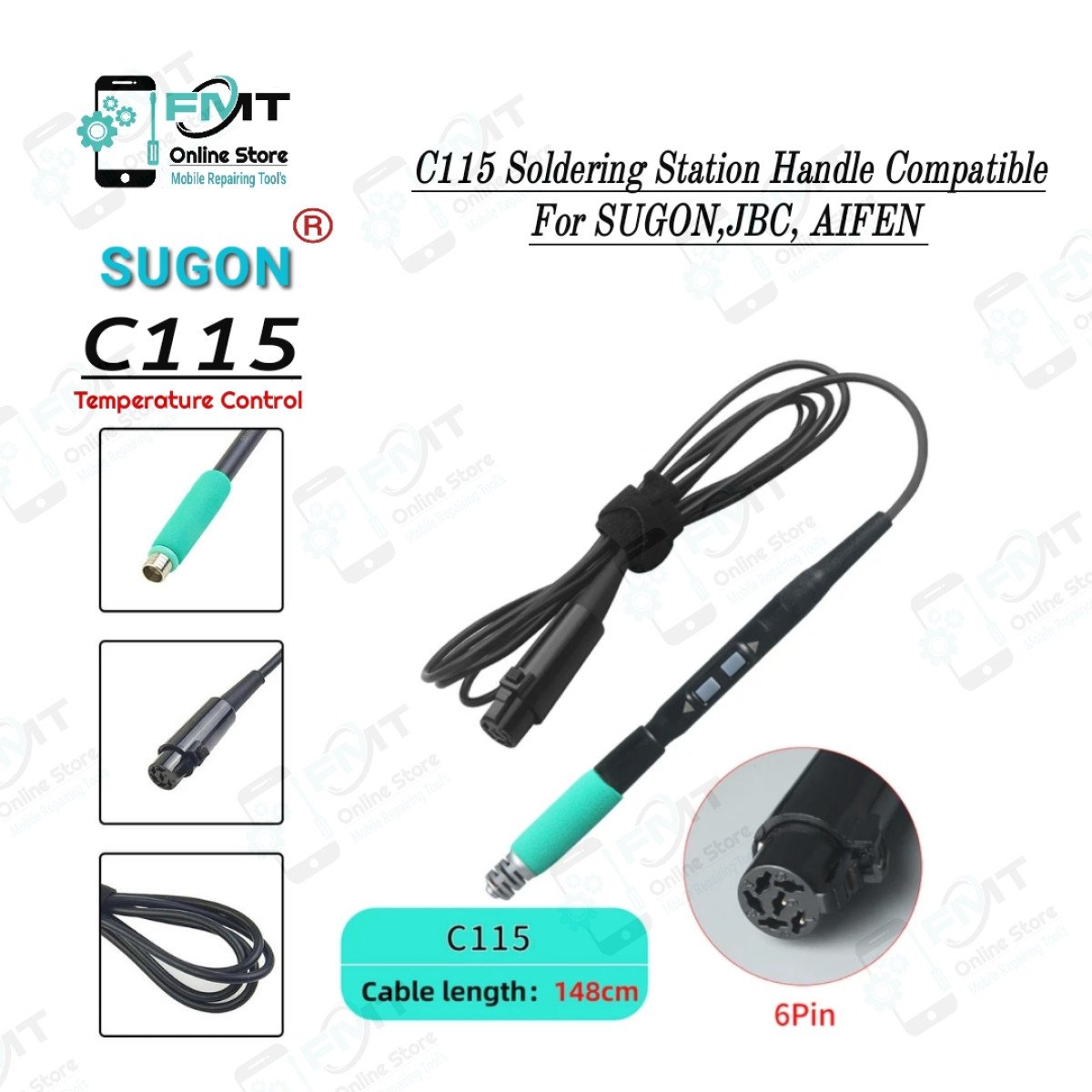 C115 SUGON Temperature Control Soldering Station Handle
