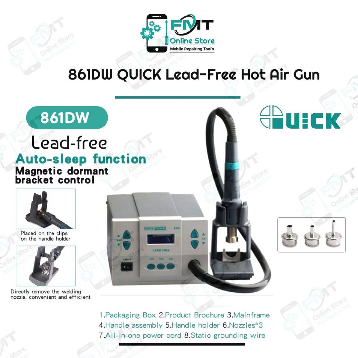 861DW QUICK Lead-Free Hot Air Gun