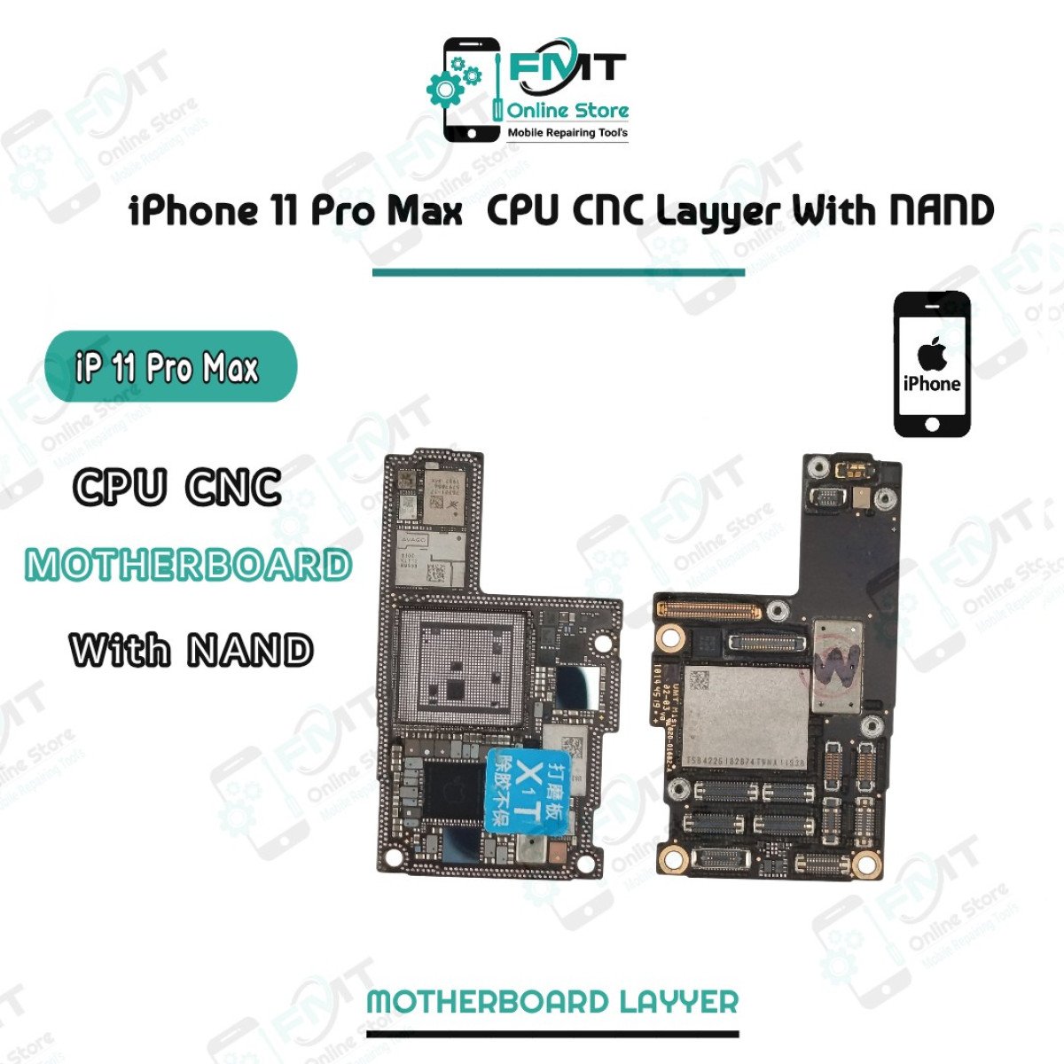 iPhone 11 Pro Max CPU CNC Layyer With NAND