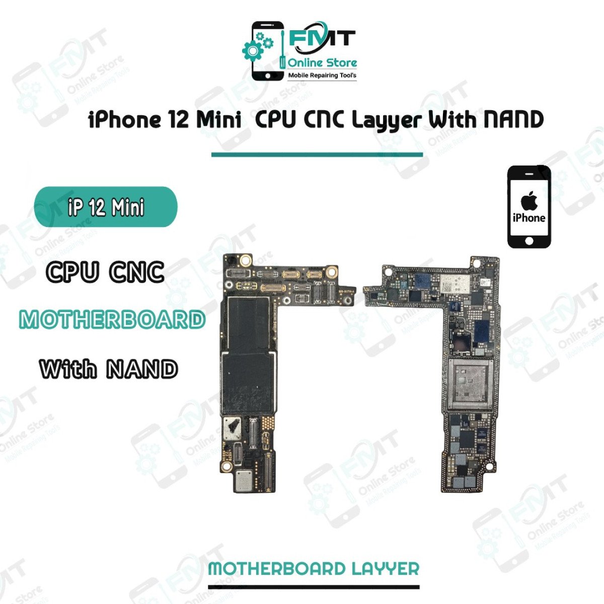 iPhone 12 Mini CPU CNC Layyer With NAND