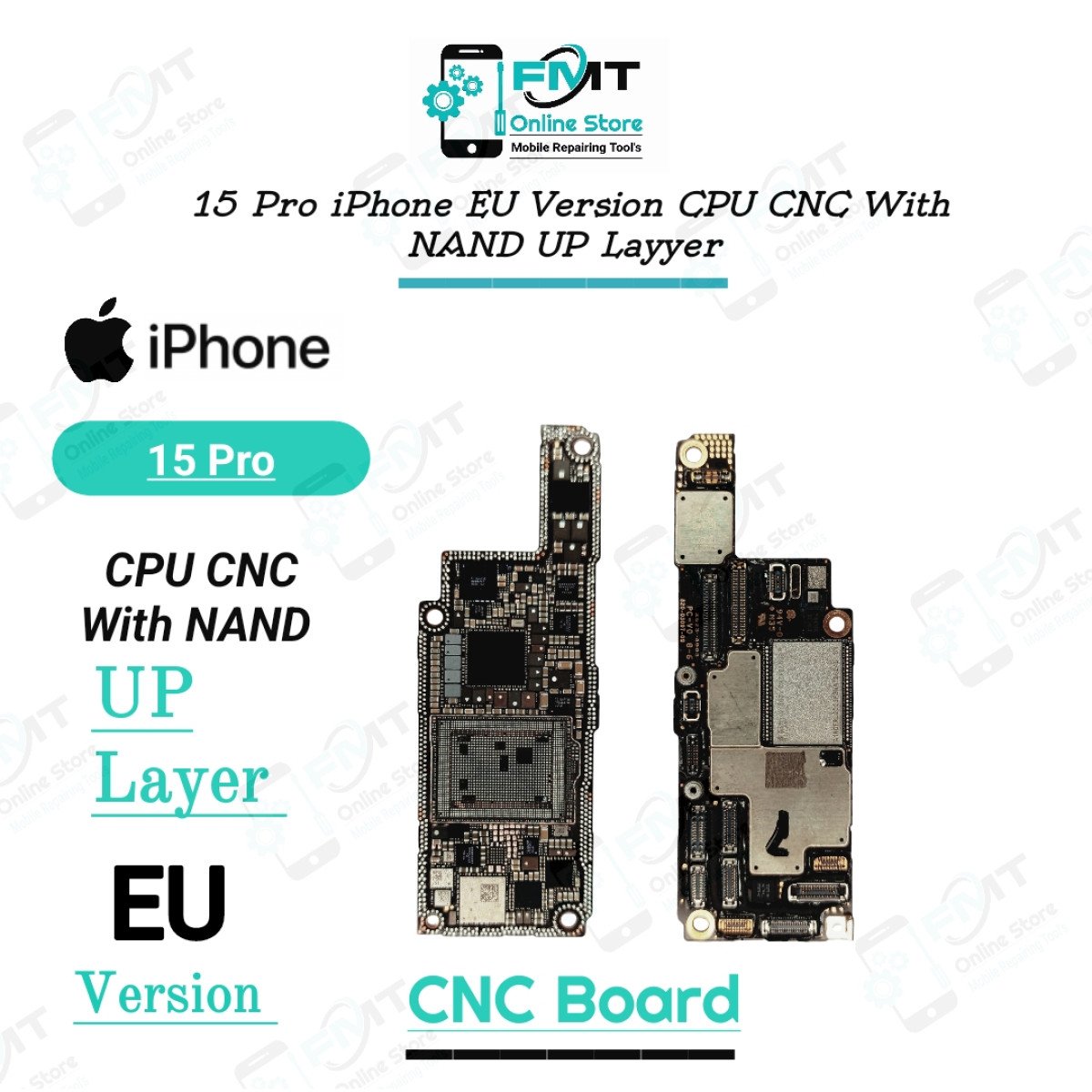 15Pro iPhone EU Version CPU CNC With NAND Up Layyer