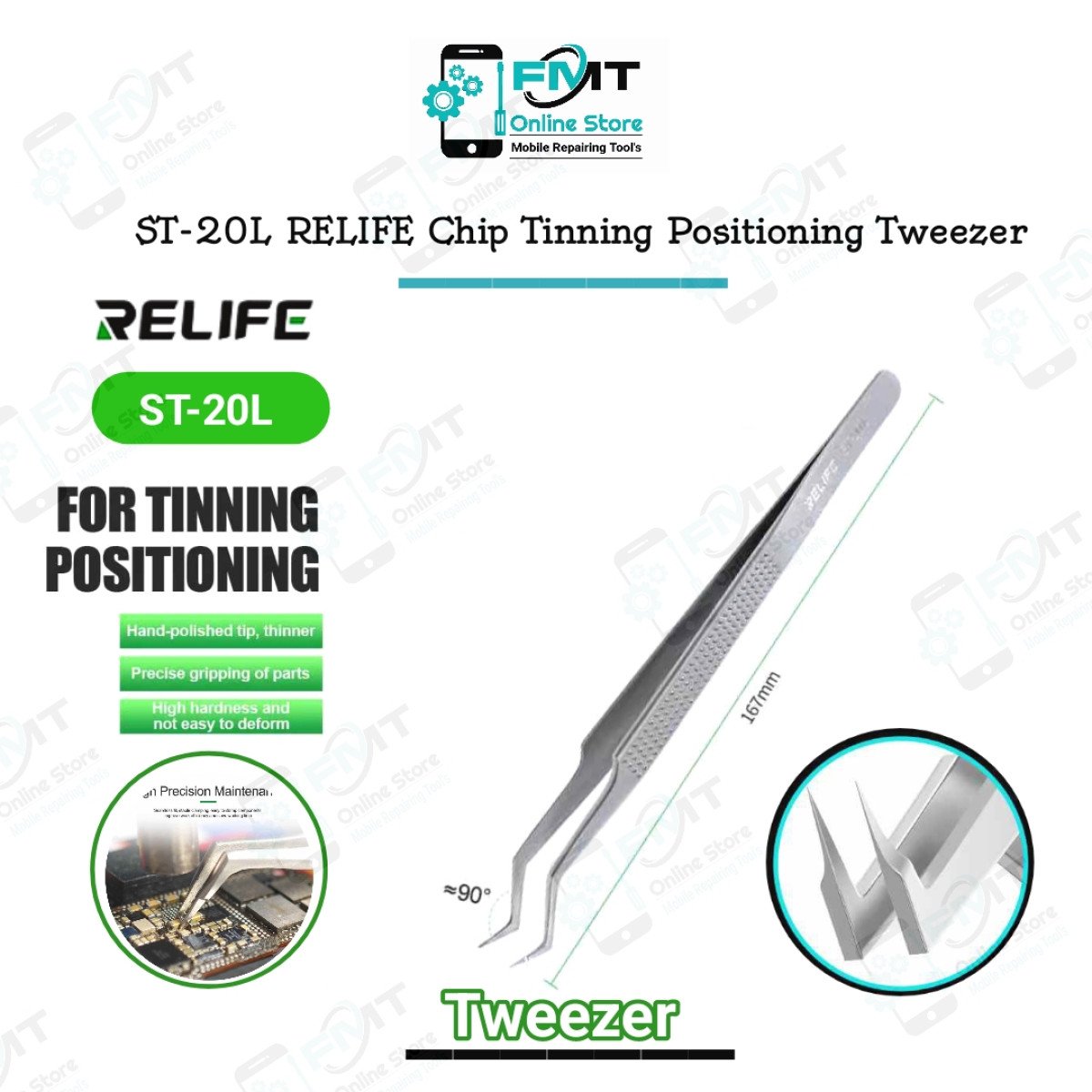 ST-20L RELIFE Chip Tinning Positioning Tweezer