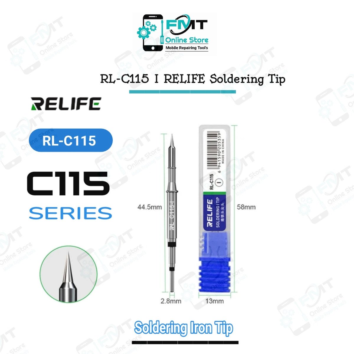 RL-C115-I RELIFE Straight C115 Universal Soldering Tip