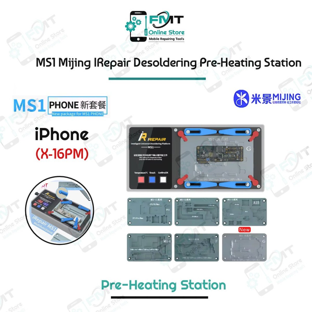 MS1 Mijing iPhone X-16PM iRepair Intelligent Desoldering Preheating Platform