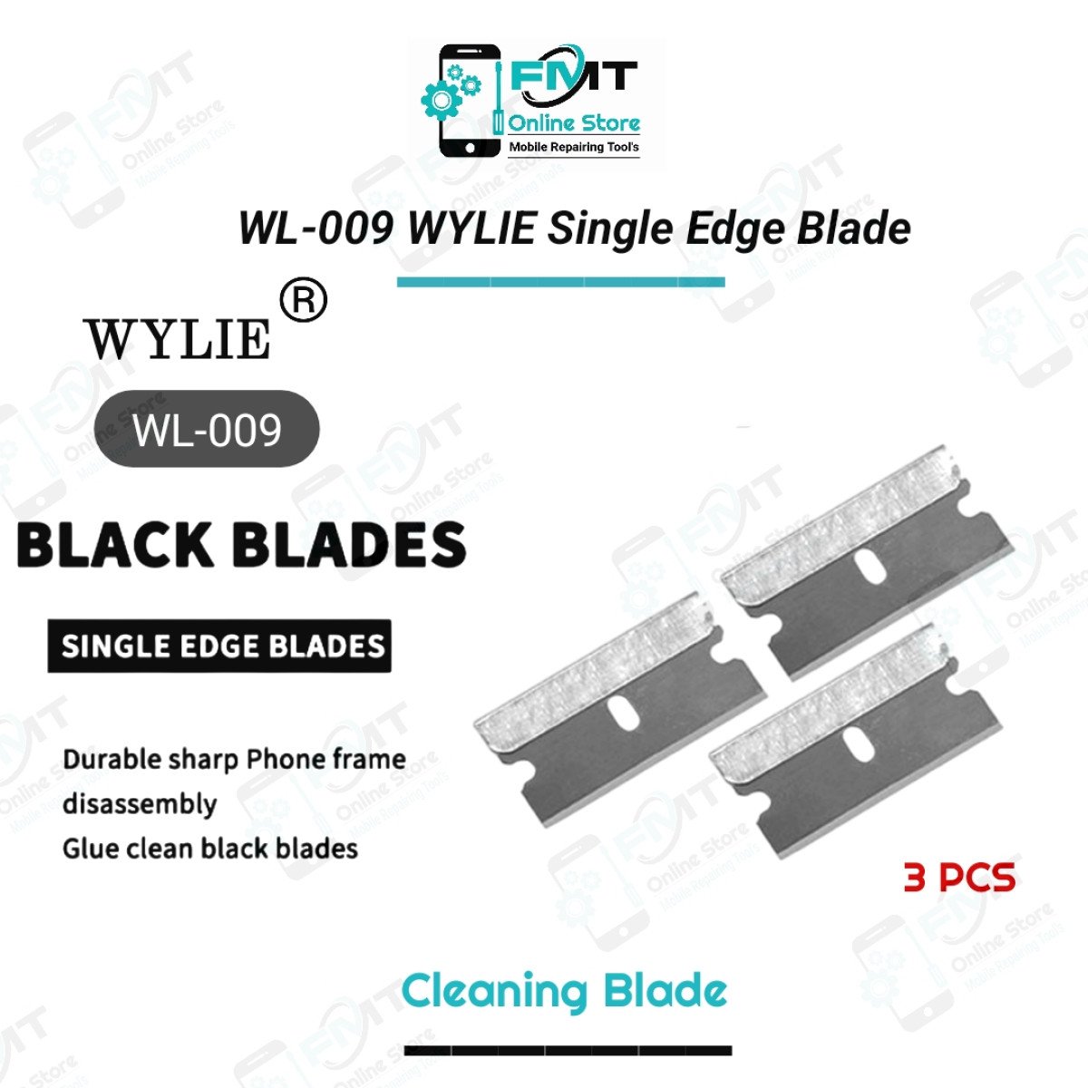 WL-009 WYLIE 3 PCS Single Edge Blade