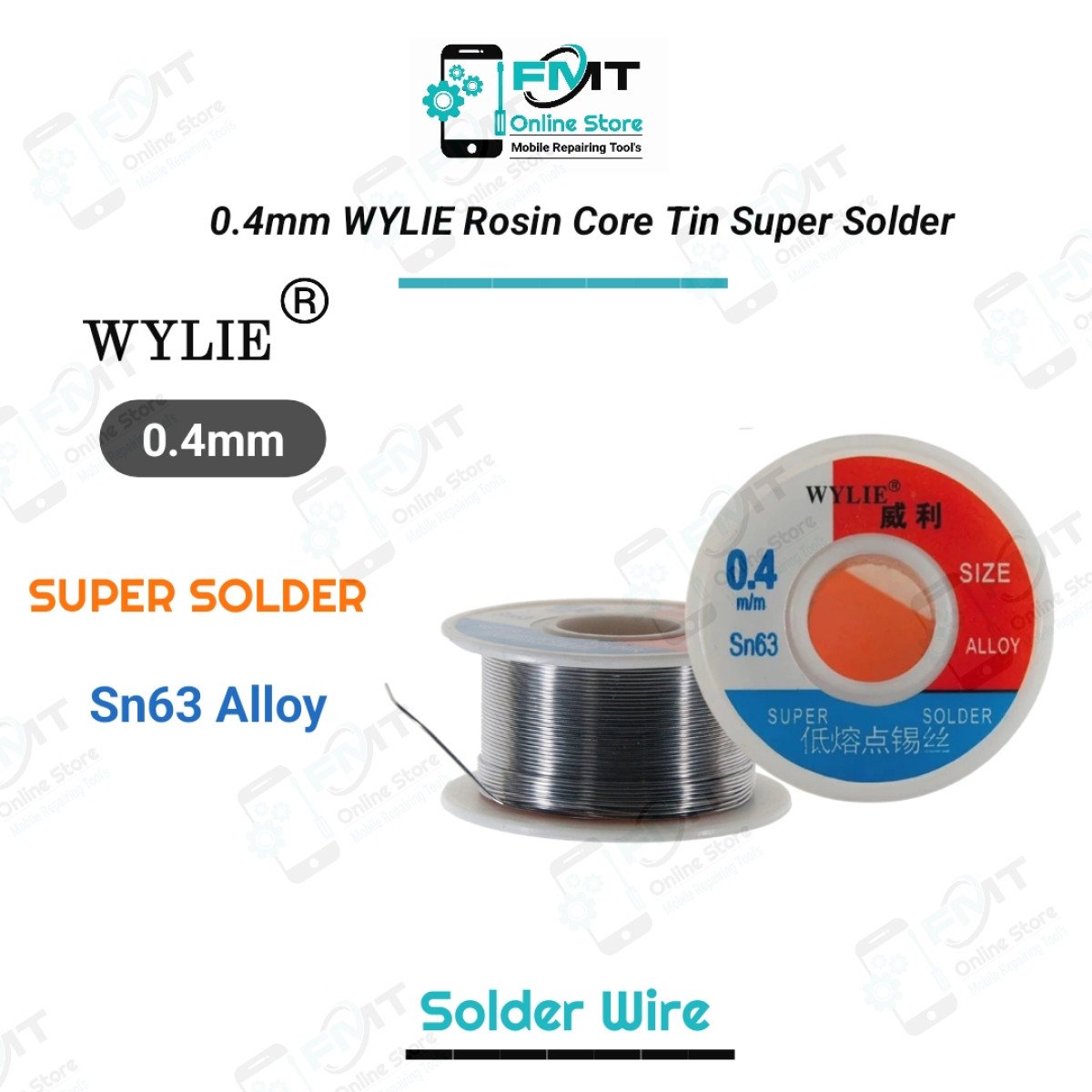 0.4mm WYLIE Rosin Core Tin 50g Super Solder