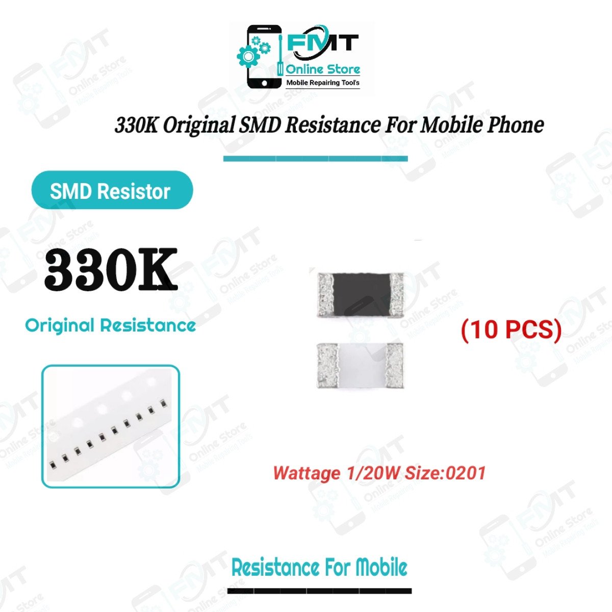 330K 10pcs Original SMD Resistance For Mobile Phone