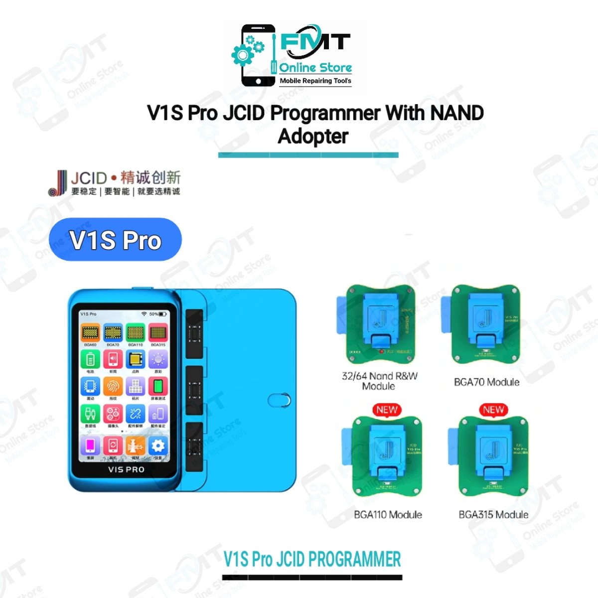 V1S Pro JCID iPhone Programmer With Nand Adopter