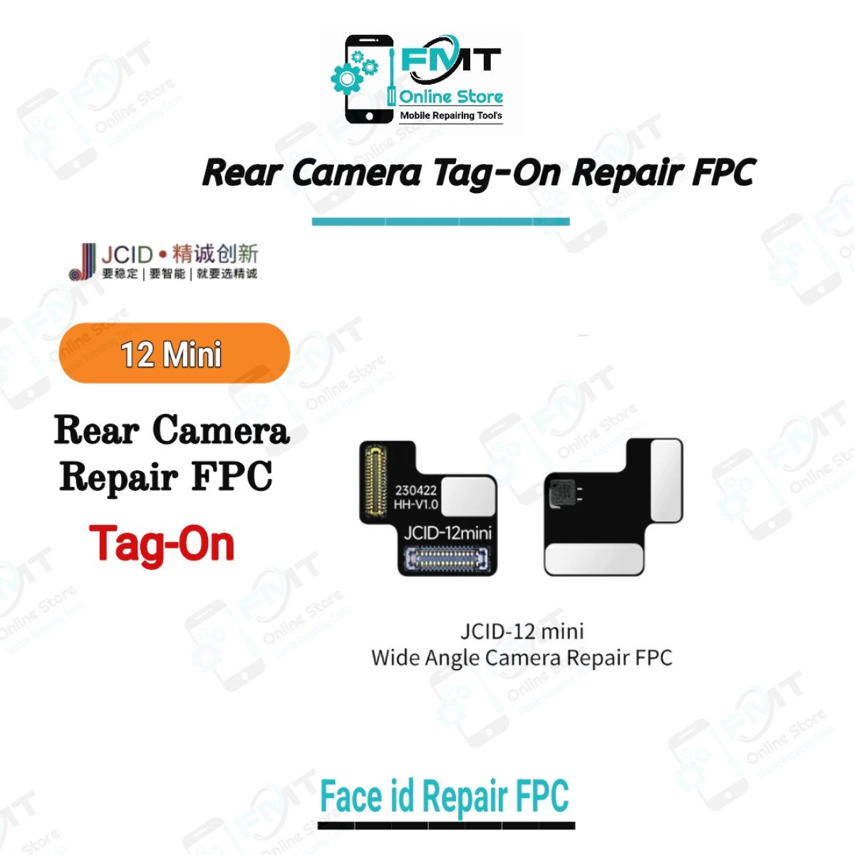 12mini JCID Tag-On Rear Camera Repair FPC