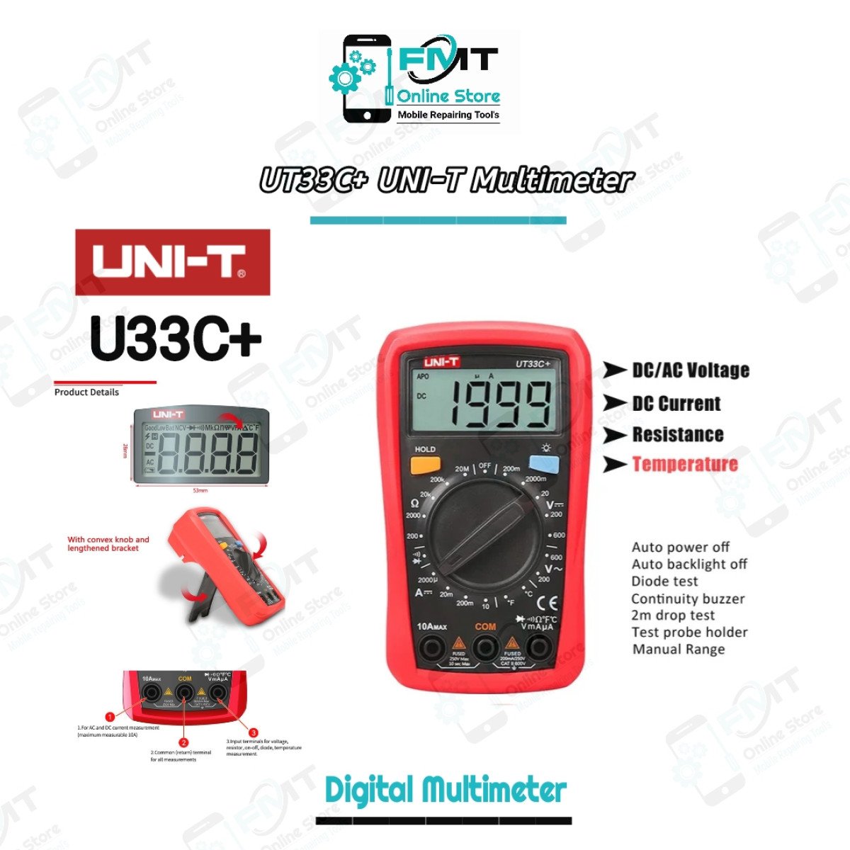 UT33C+ UNI-T Digital Multimeter