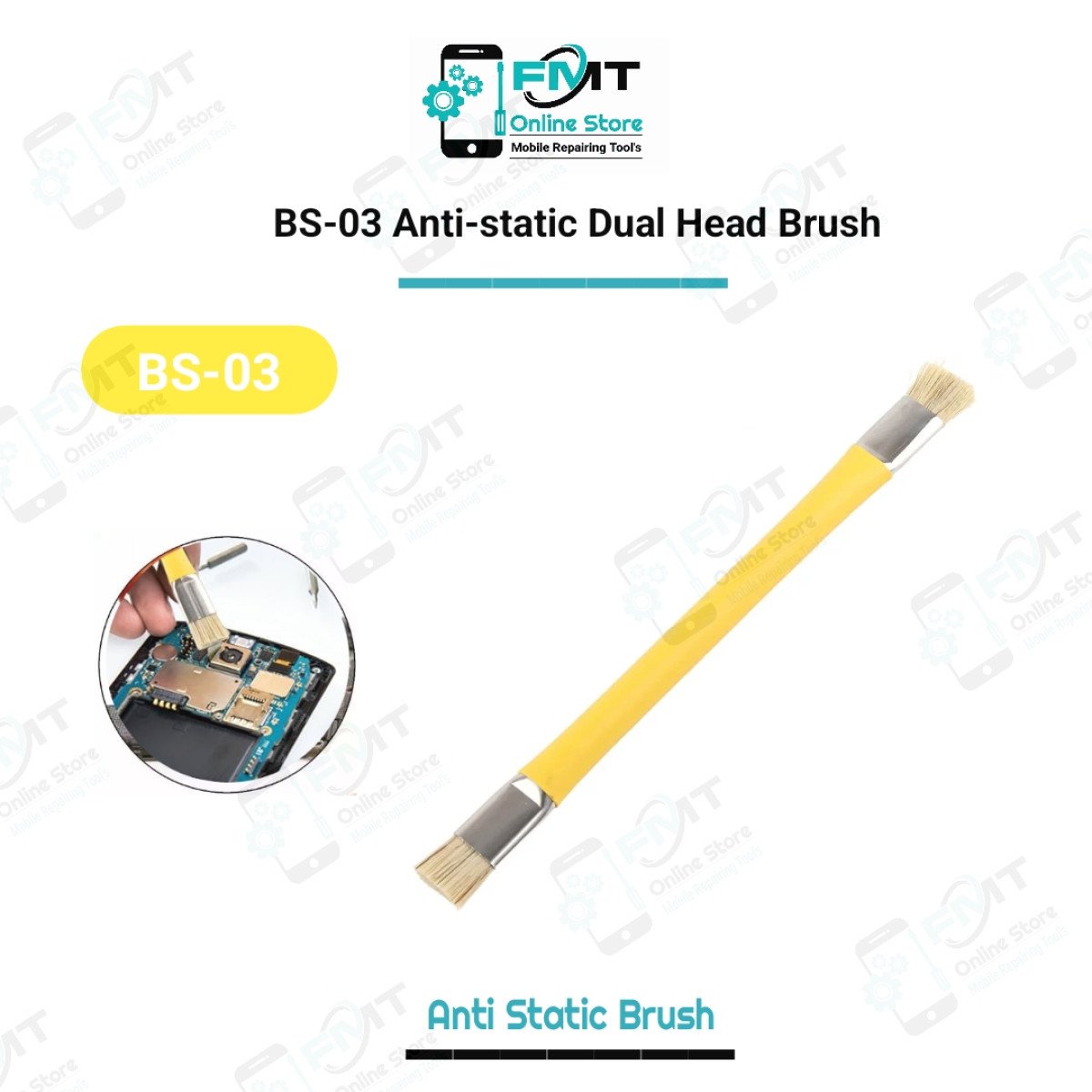 BS-03 Anti-static Dual Head Brush