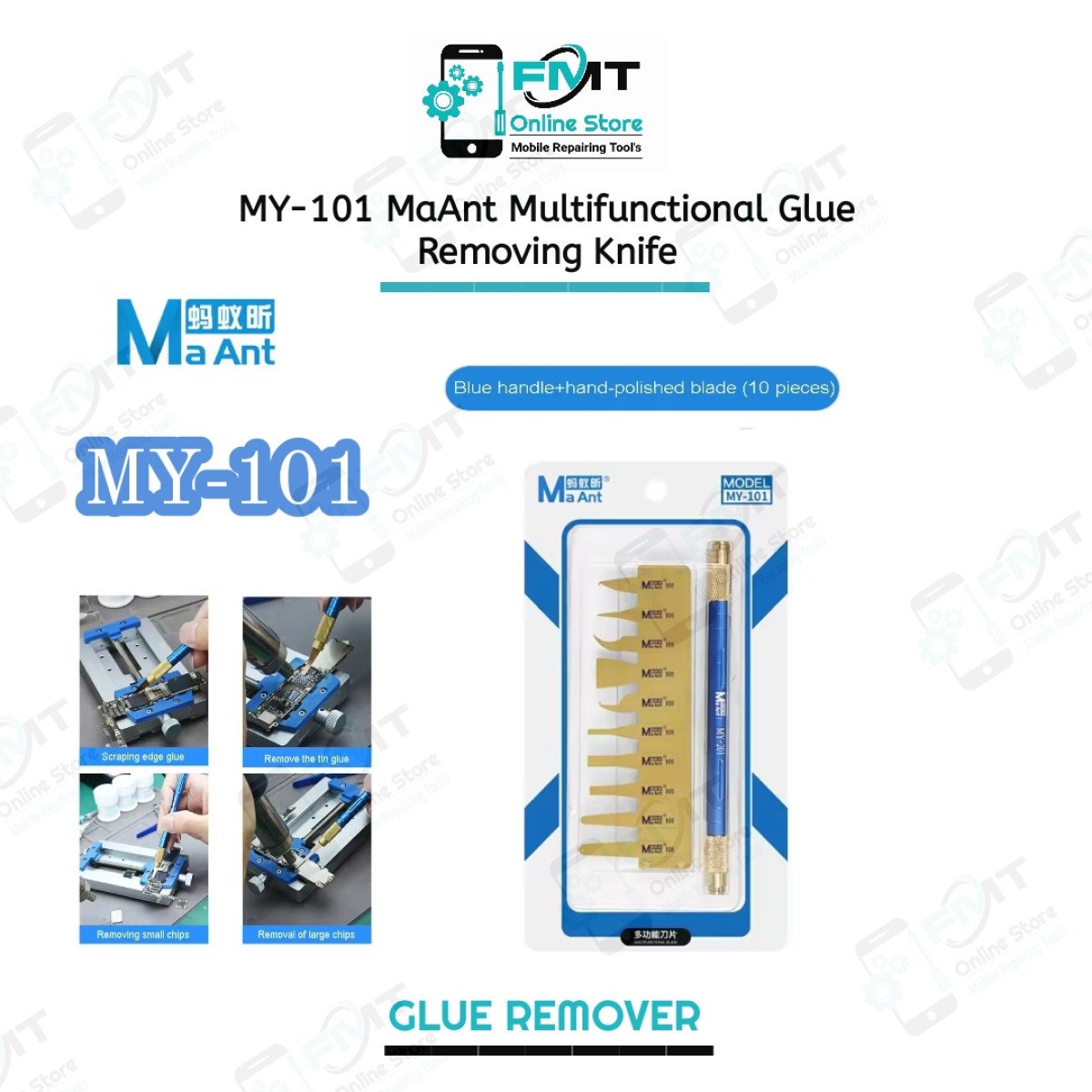 MY-101 MaAnt Multifunctional Glue Removing Knife Set