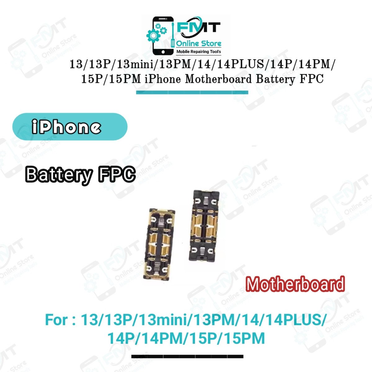 13/13P/13mini/13PM/14/14PLUS/14P/14PM/15P/15PM iPhone Motherboard Original Battery FPC