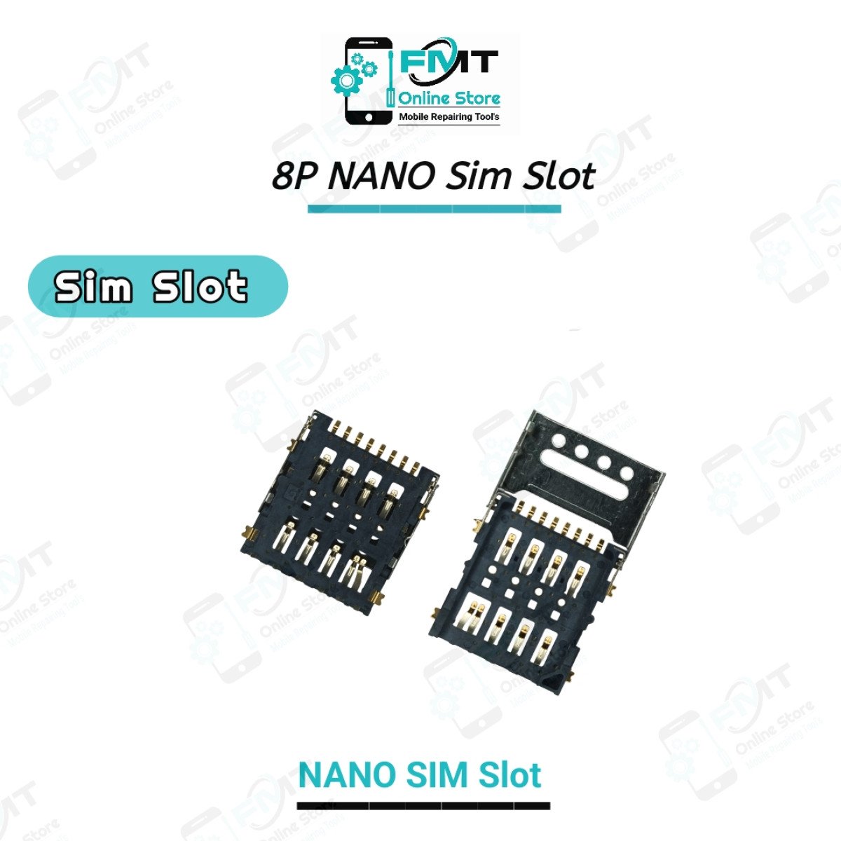 8Pin Micro Sim Slot