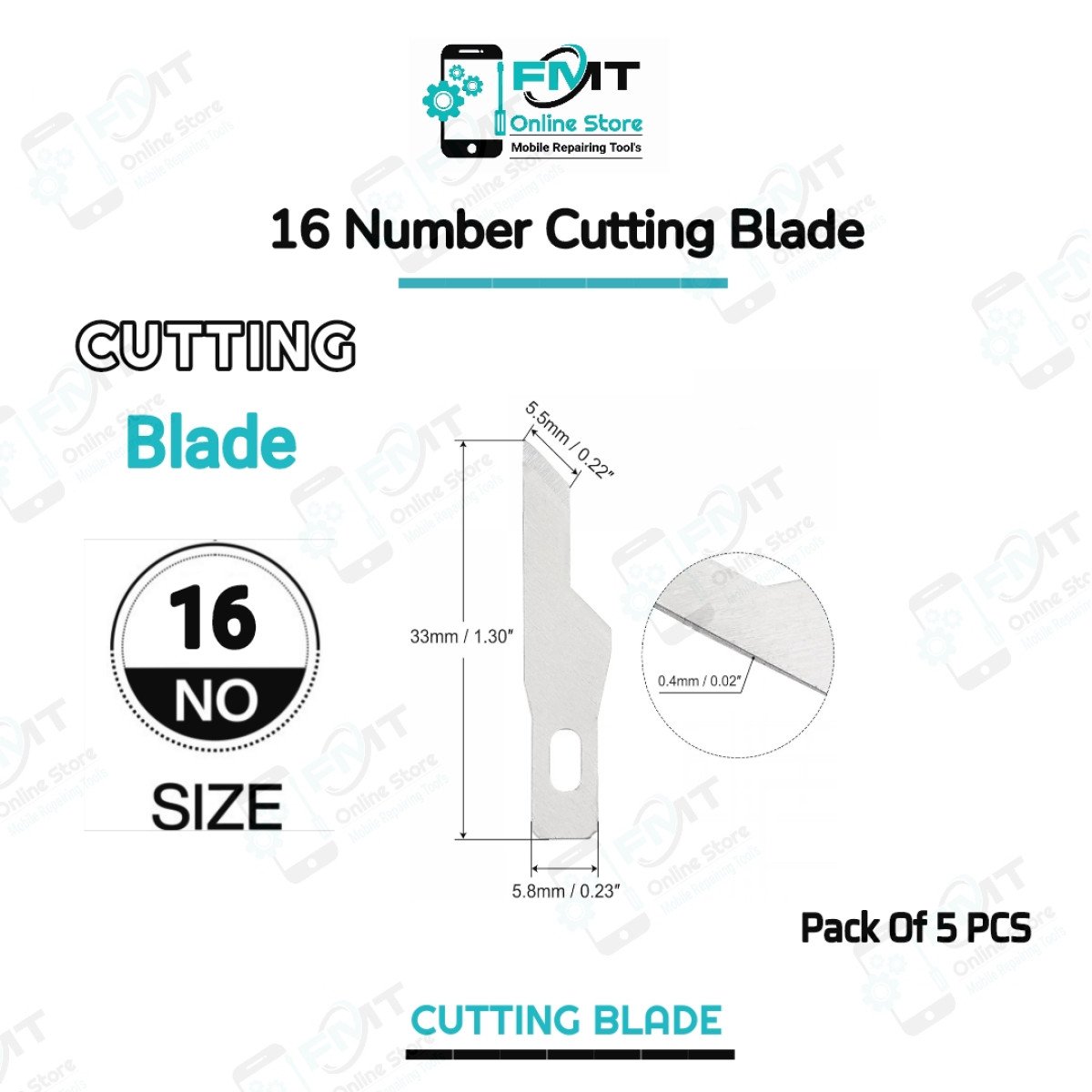 16 Number Cutting Blade 5PCS