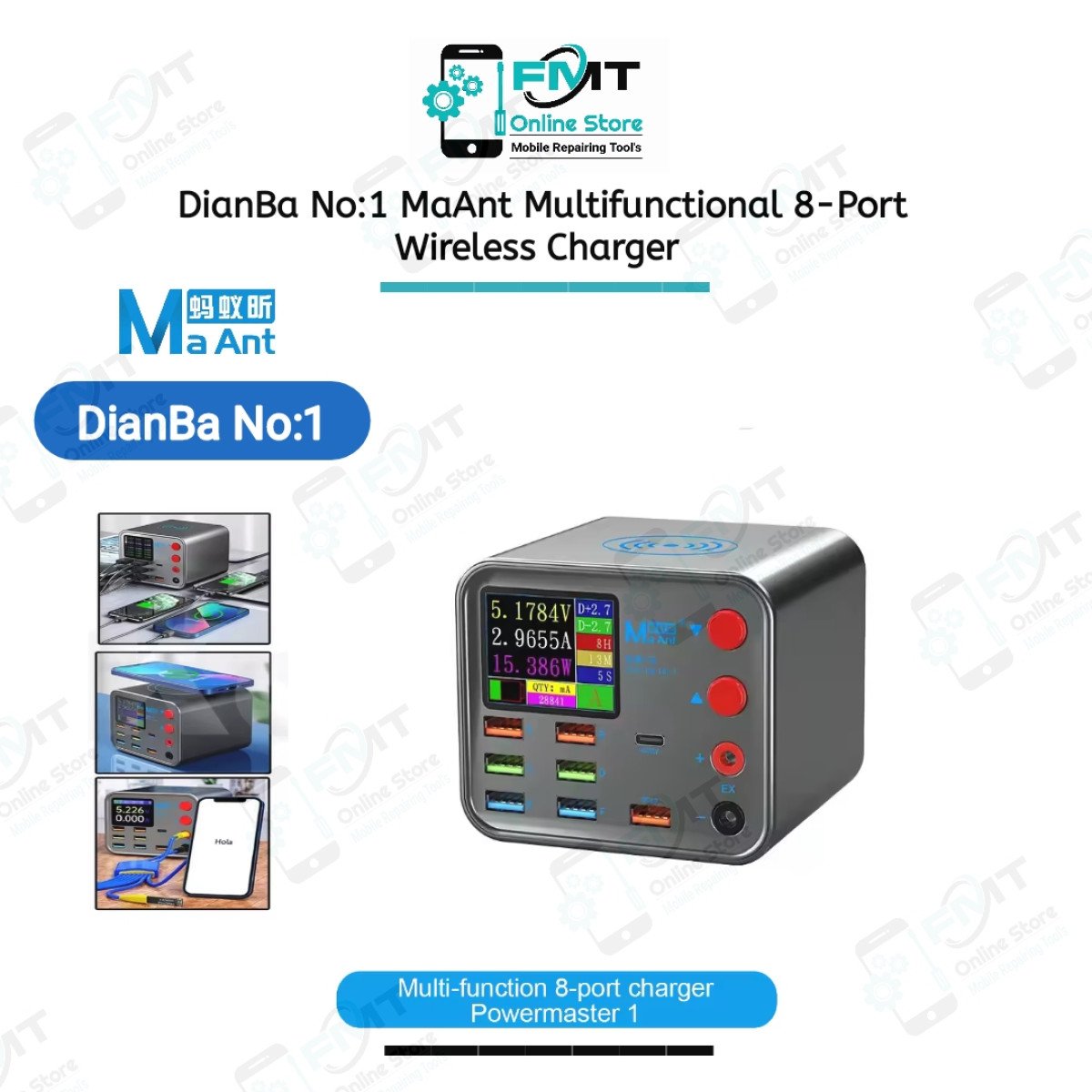 Dianba No.1 MaAnt Multi-Functional 8-Port Wirless Charger