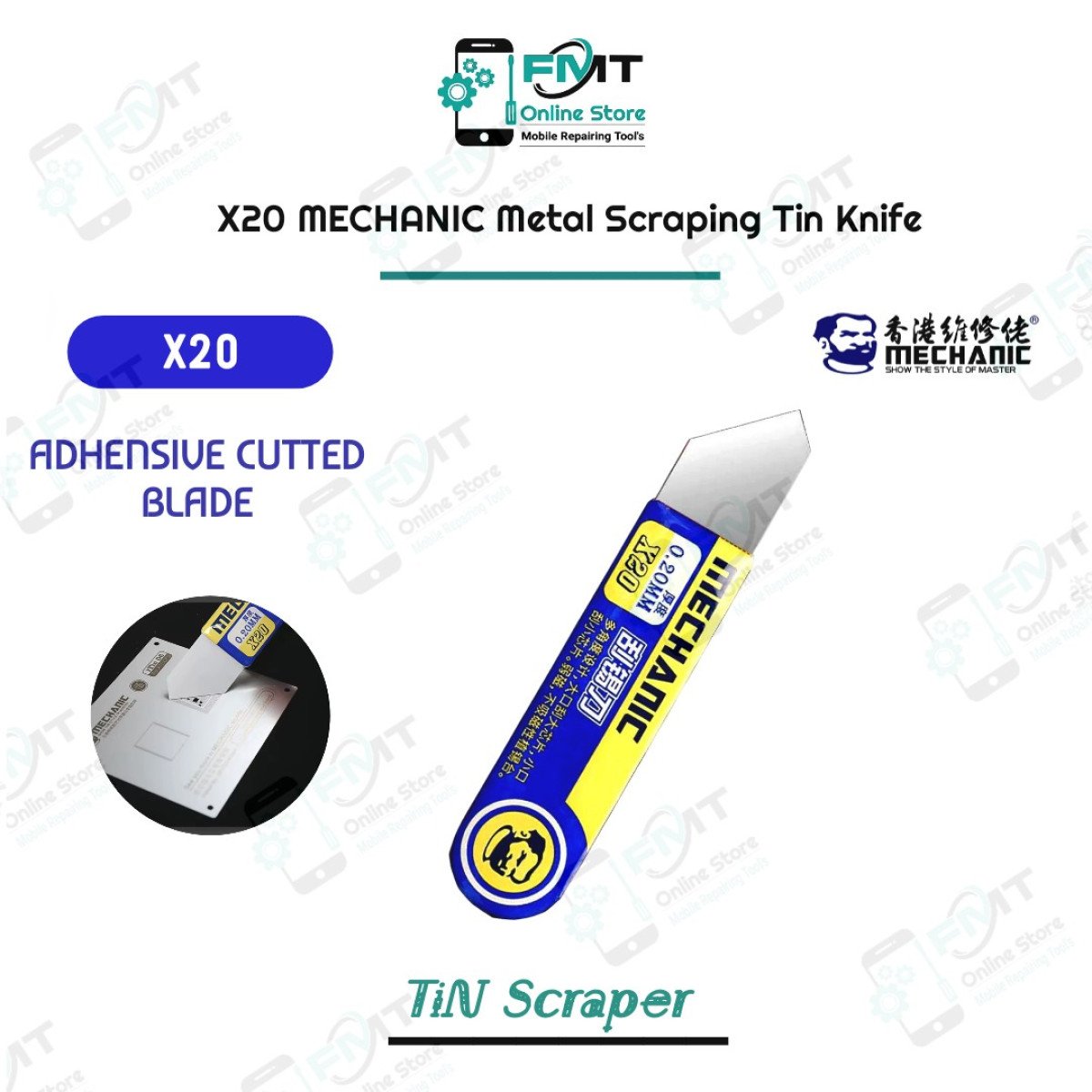 X20 MECHANIC Metal Scraping Tin Knife