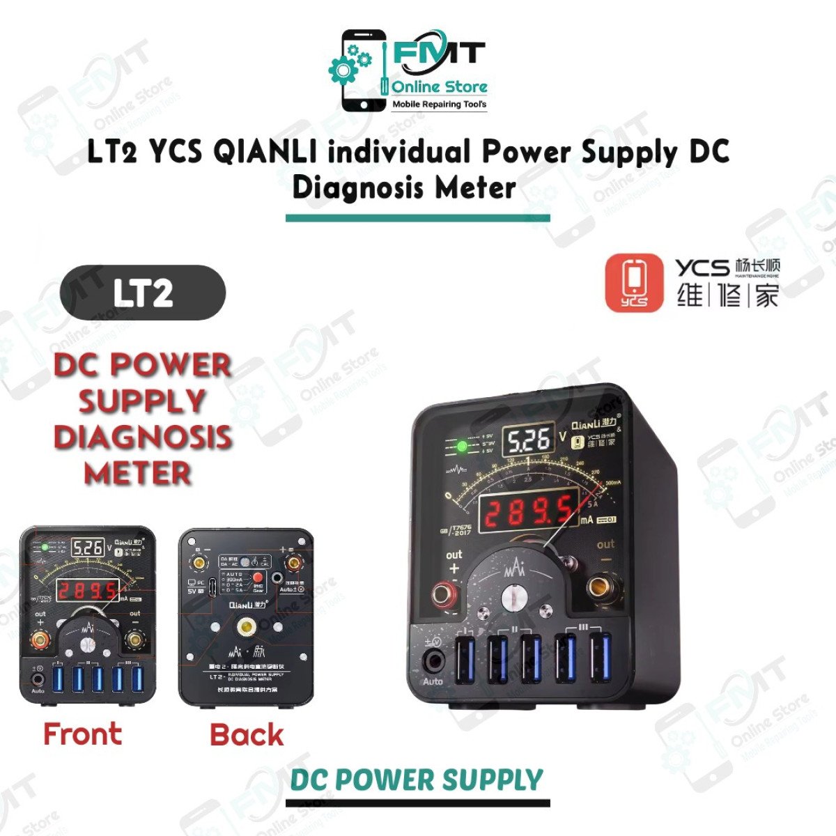 LT2 Qianli YCS DC Power Supply Diagnosis Meter,