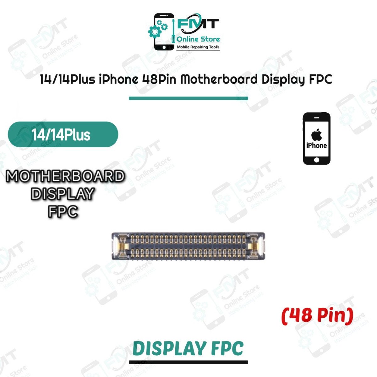 14/14Plus iPhone 48Pin Motherboard Display FPC