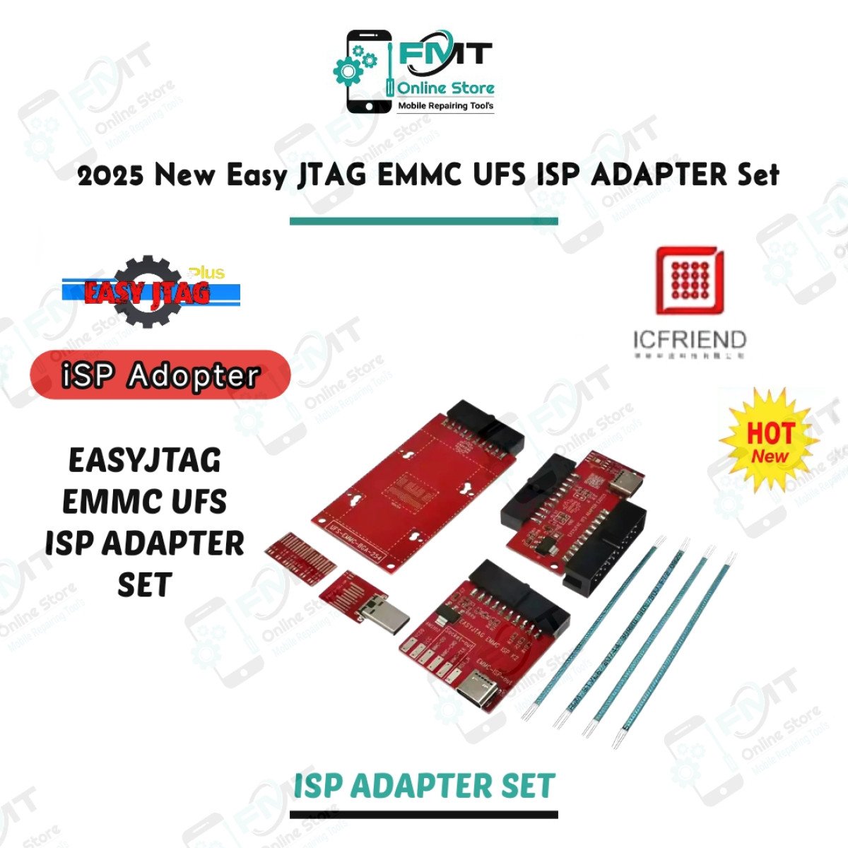 2025 NEW EASY JTAG EMMC UFS ISP ADAPTER Without Encryption Chip