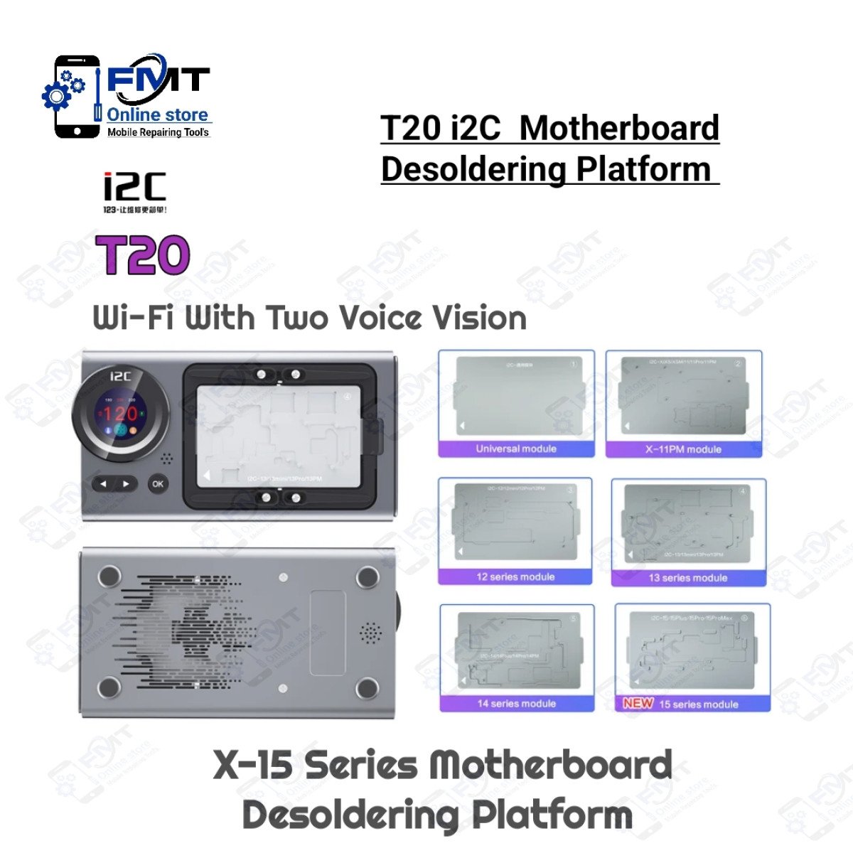 T20 Al I2C X-15 Motherboard Desoldering Platform