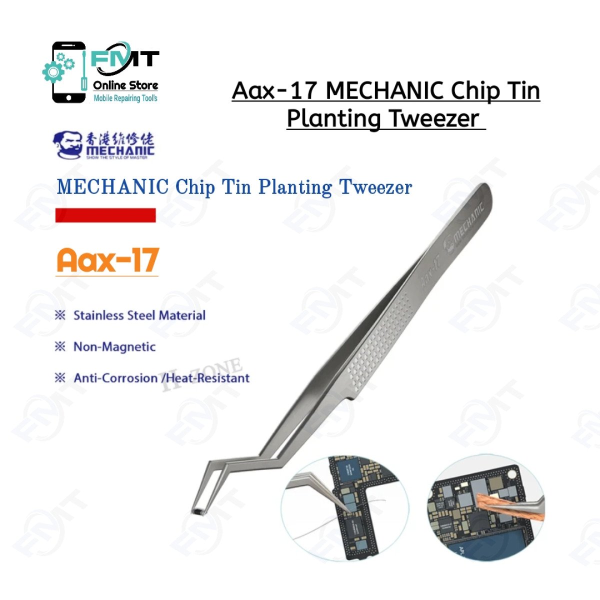 Aax-17 MECHANIC Chip Tin Planting Tweezer